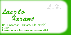 laszlo harant business card